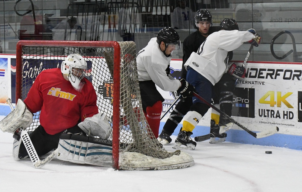 Soldier-athletes begin All Army Hockey trial camp at Fort Drum