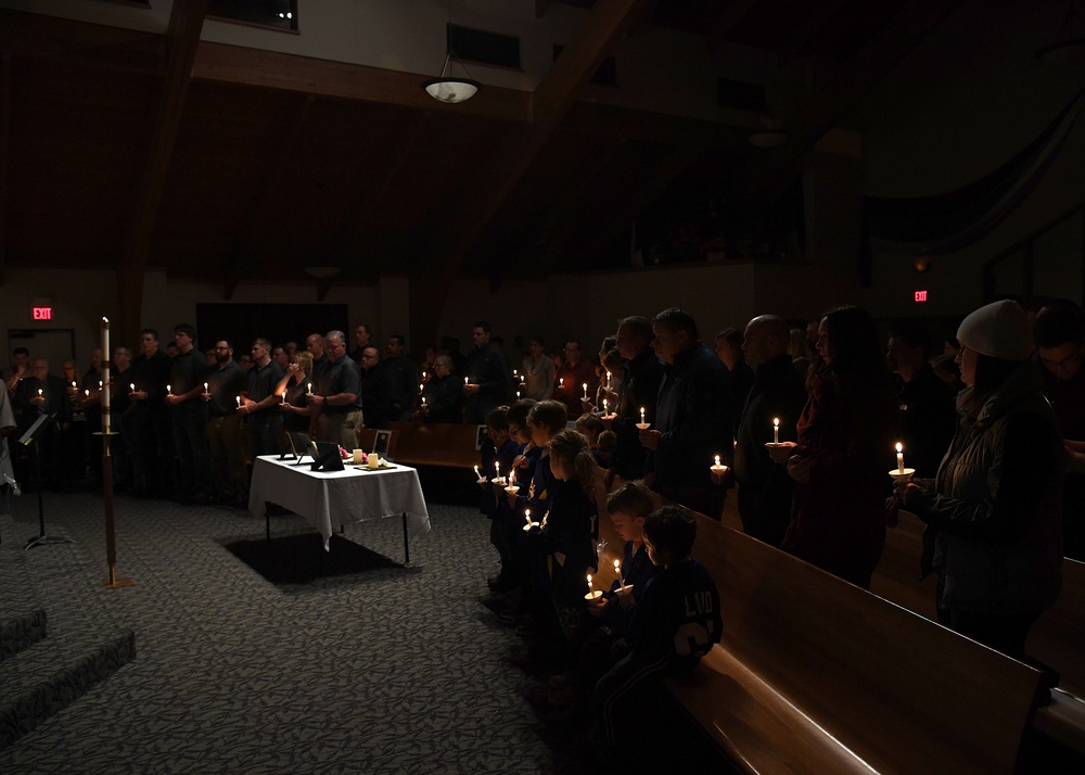 Vigil hosted for Air Force family who died in a vehicle accident
