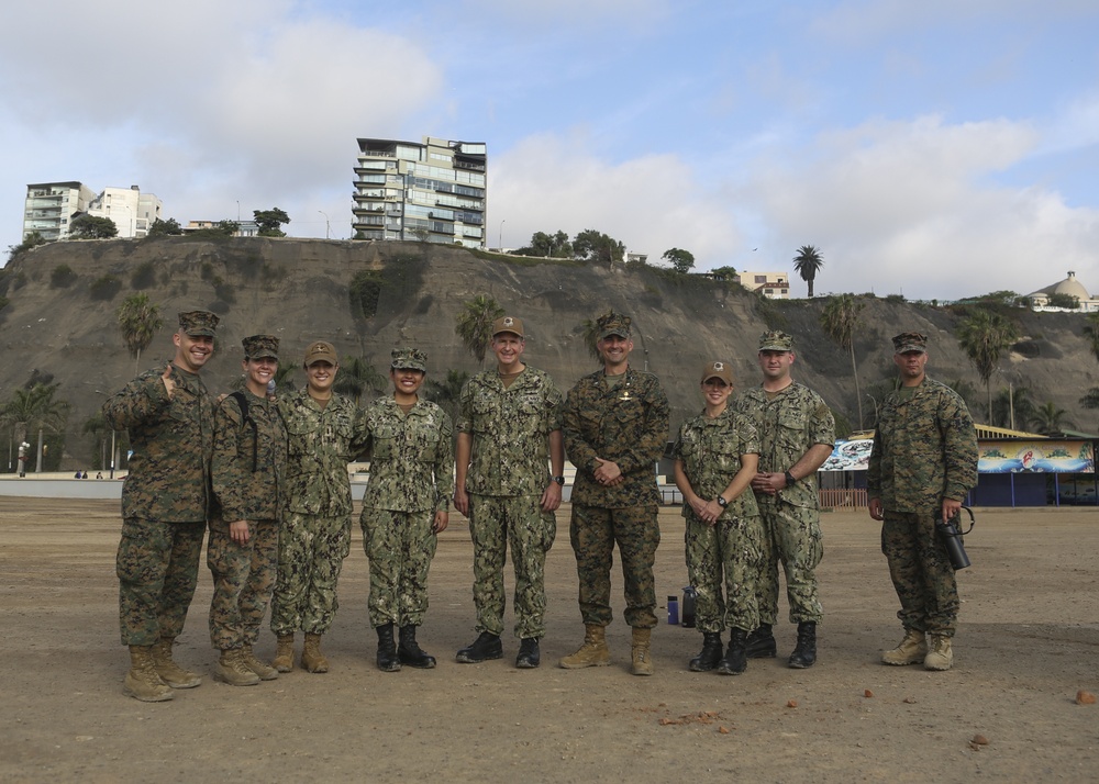 Peruvian Naval Infantry, U.S. Marines hold HA/DR press conference