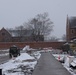 Ongoing construction near the temporary kitchen site