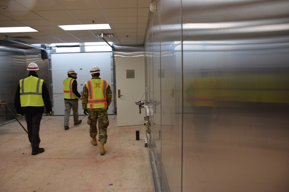 Ongoing construction at the temporary kitchen