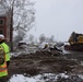 Ongoing construction near the temporary kitchen site