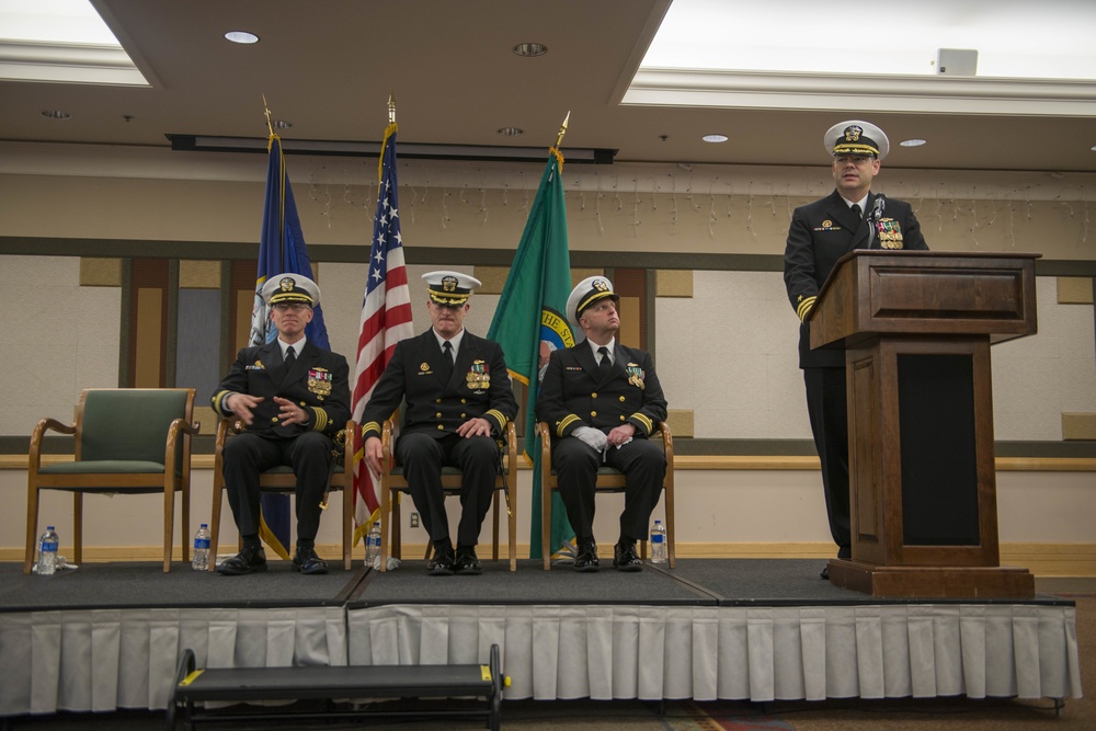 USS Bremerton Holds Change of Command Ceremony