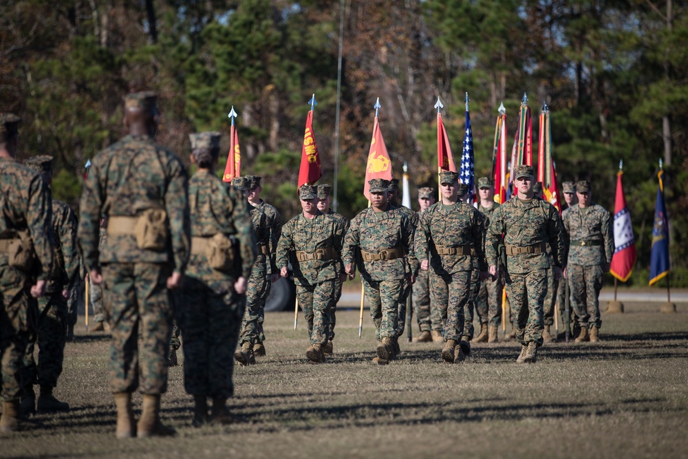 Combat Logistics Regiment 27 Marines Attend a Re-Designation Ceremony