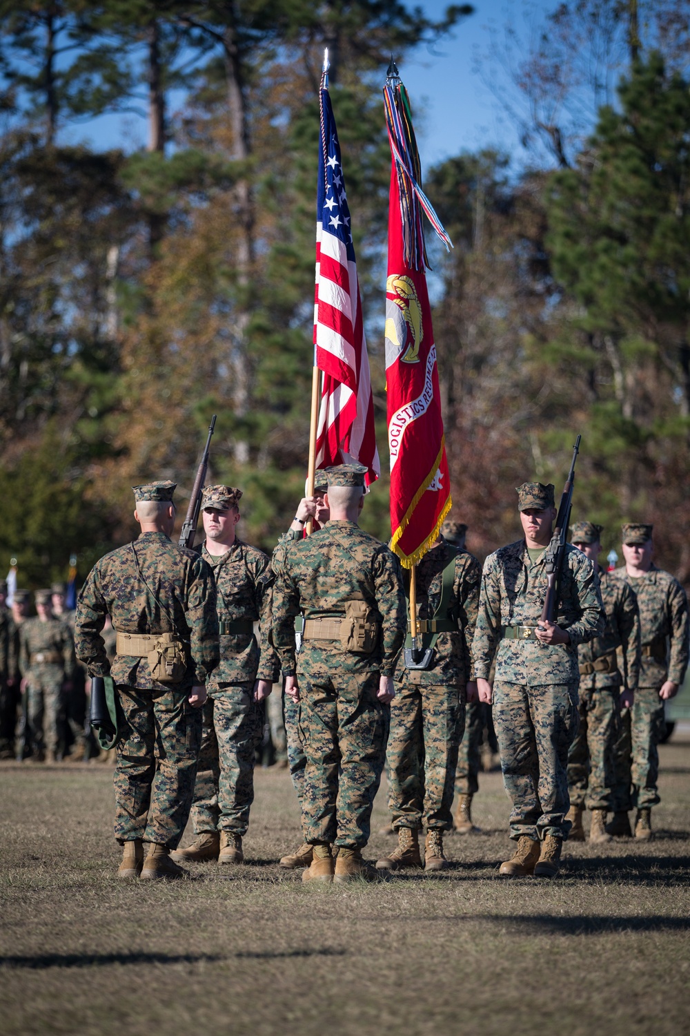 Combat Logistics Regiment 27 Marines Attend a Re-Designation Ceremony