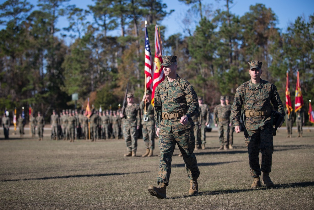 Combat Logistics Regiment 27 Marines Attend a Re-Designation Ceremony