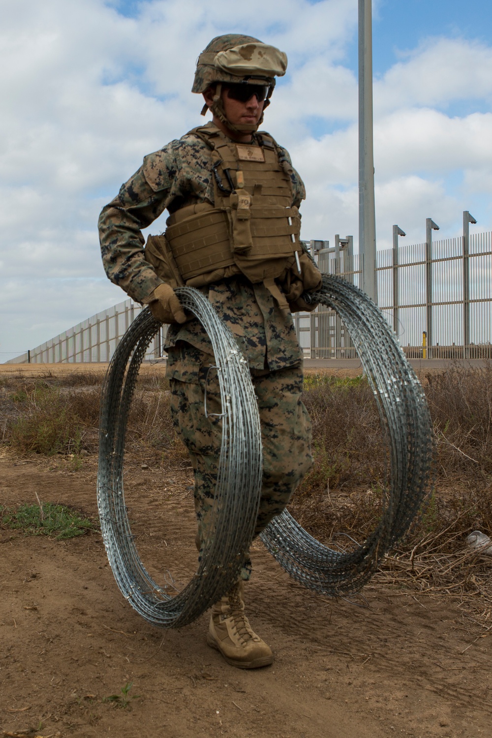 1st CEB Marines Fortify the California-Mexico Border at Imperial Beach