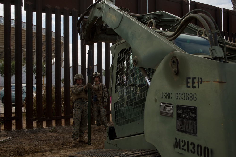 1st CEB Marines Fortify the California-Mexico Border at Imperial Beach