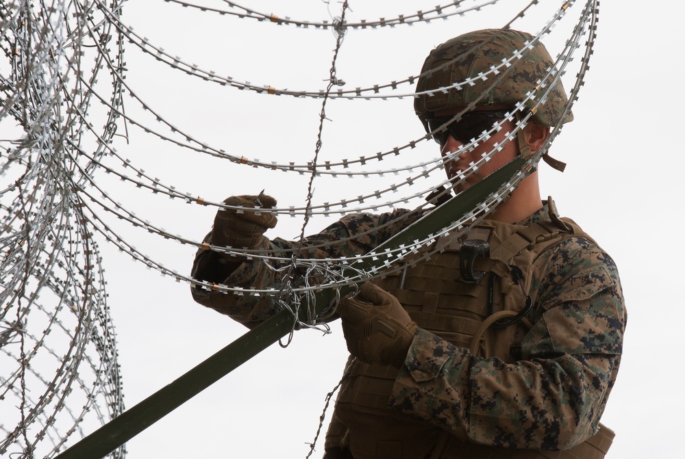 U.S. Marines strengthen California-Mexico border at Andrade Port of Entry