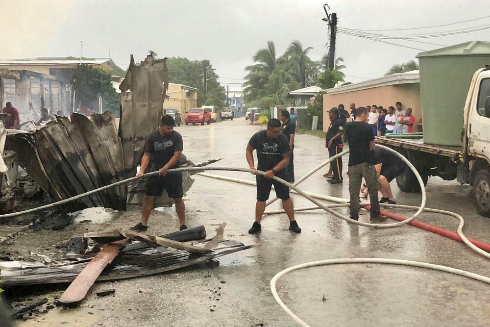 Seabees provide aid to Marshall Islands firefighters