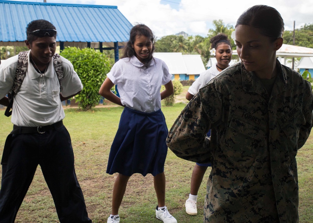 Koa Moana Visits Palau Schools