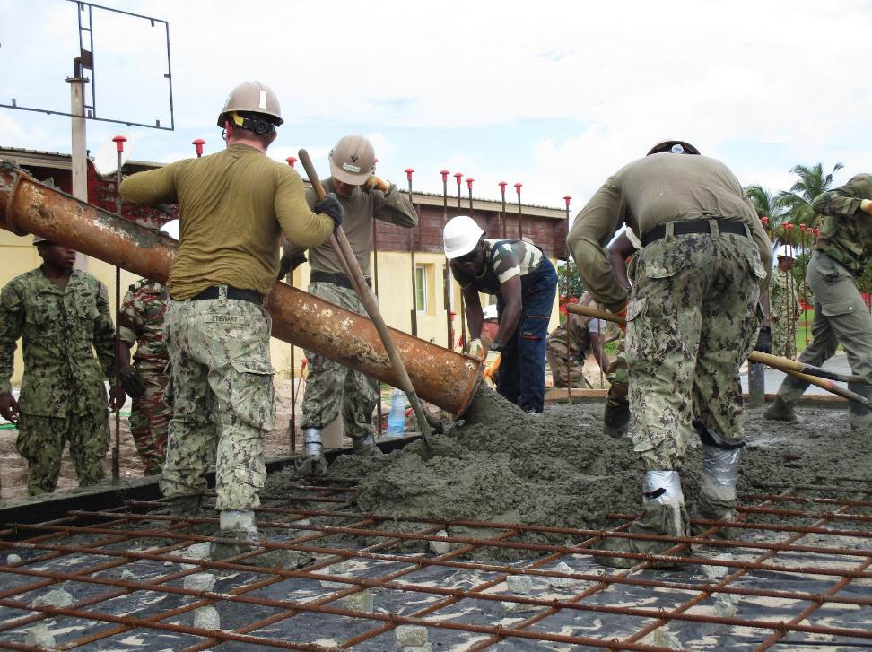 NMCB 1 and Gabonese Navy Build Maritime Operations Center