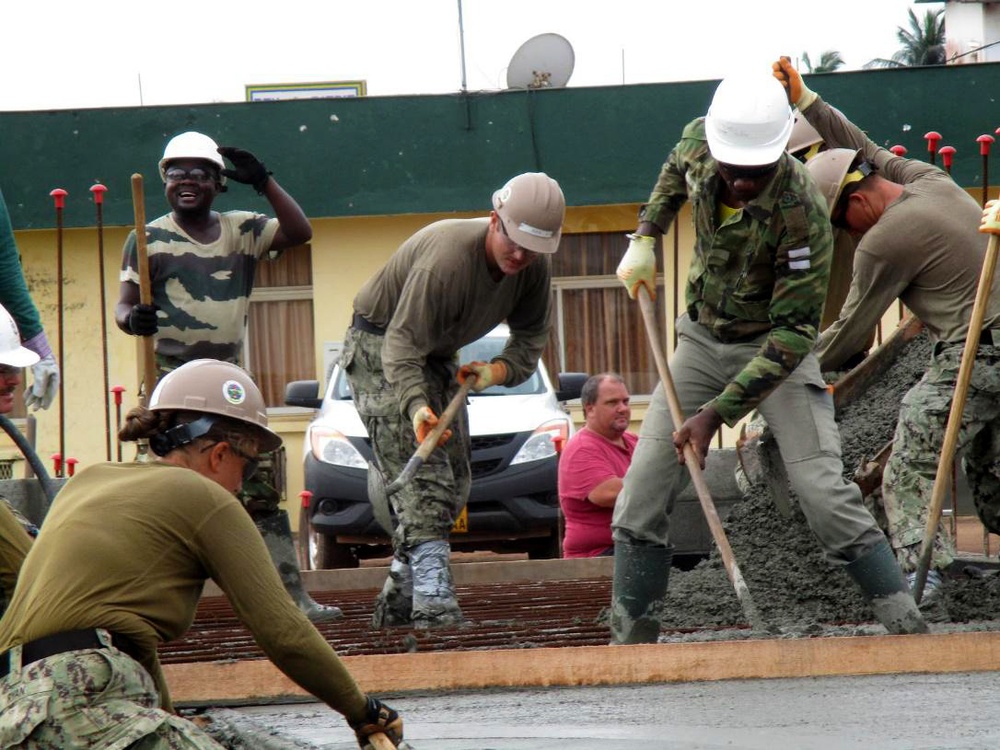 NMCB 1 and Gabonese Navy Build Maritime Operations Center