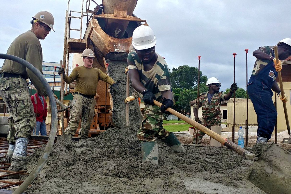 NMCB 1 and Gabonese Navy Build Maritime Operations Center