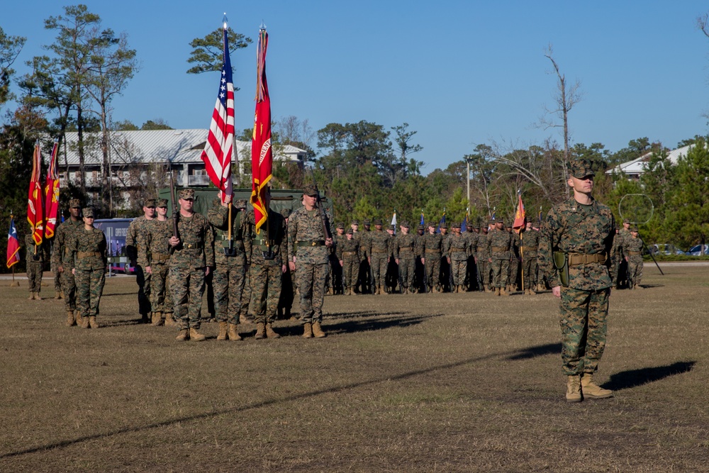 Combat Logistics Regiment 27 Marines Attend a Re-Designation Ceremony