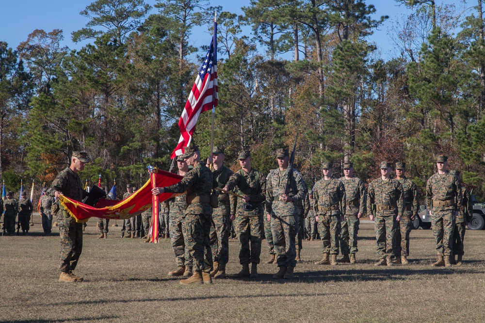 Combat Logistics Regiment 27 Marines Attend a Re-Designation Ceremony