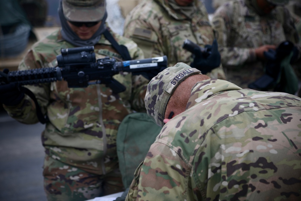 Ironhorse Soldiers of the 91st Brigade Engineer Battalion Prep for Combined Resolve XI