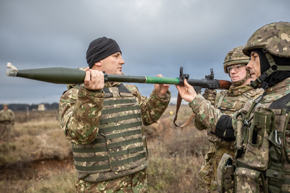 Battle Group Poland Soldiers Train to Fire RPGs!