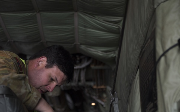 Members of the Royal Australian Air Force visit MHAFB