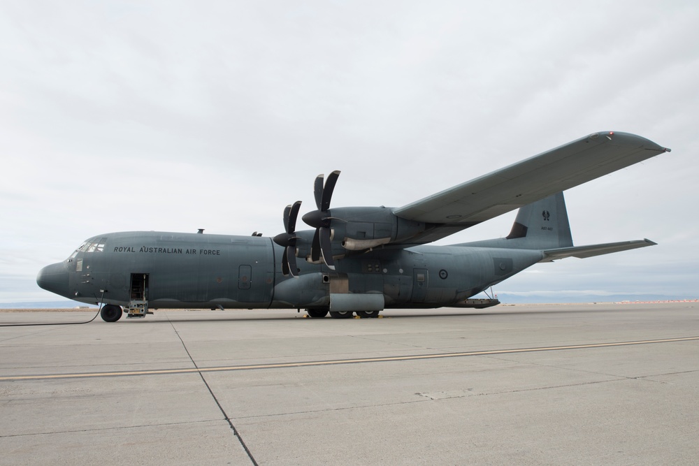 Members of the Royal Australian Air Force visit MHAFB