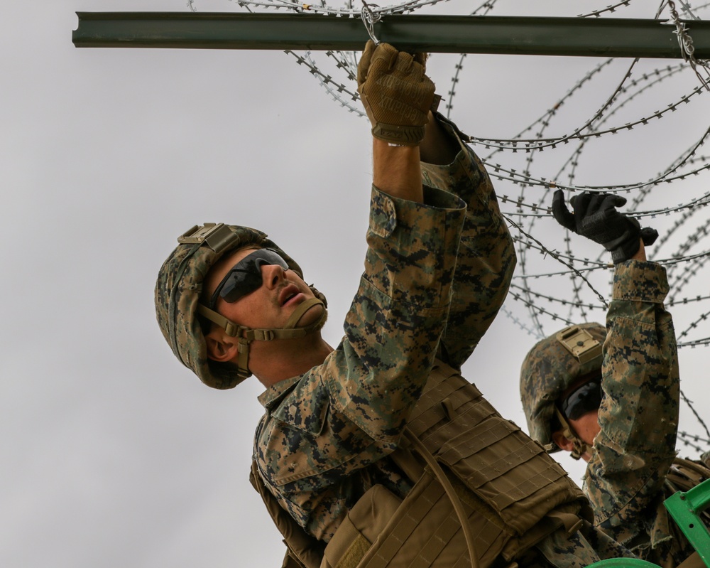 U.S Marines Support CBP at the Andrade Port of Entry