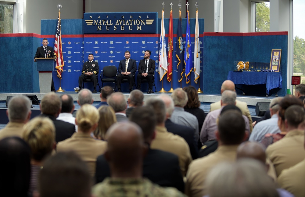 CIWT’s Command Master Chief Bates is Piped Ashore