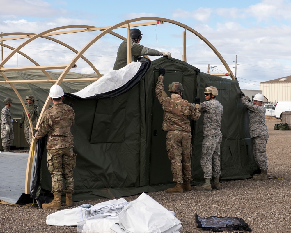 MHAFB Airmen exercise deployment readiness