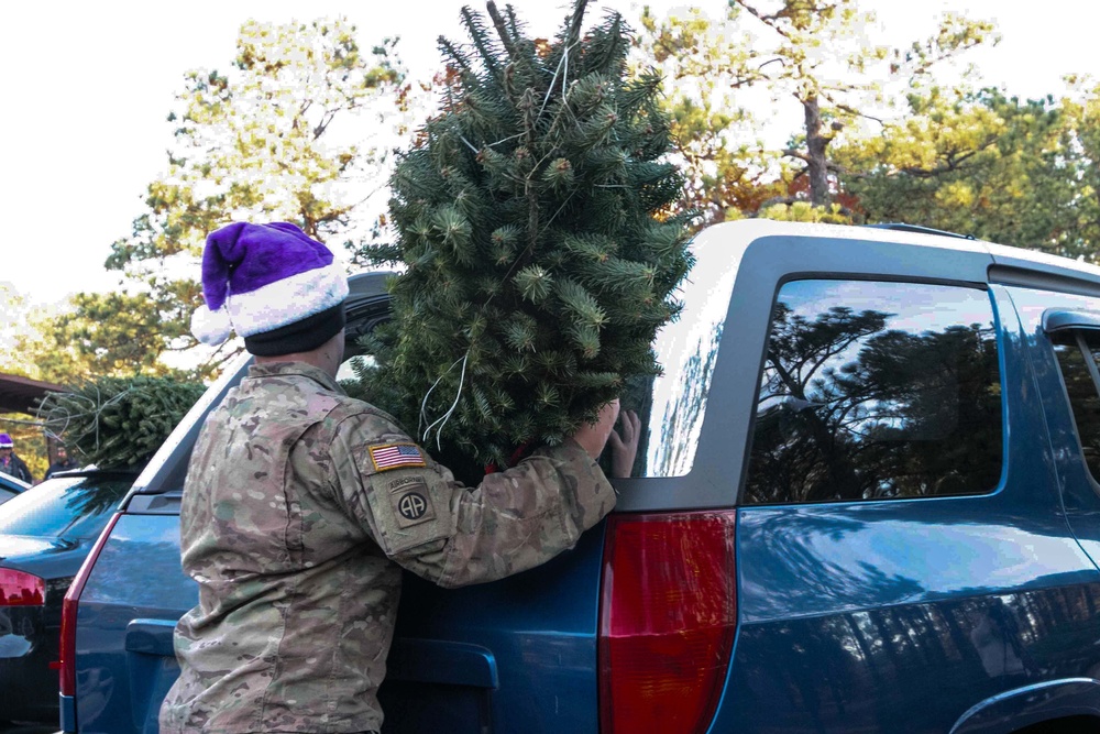 "Trees for Troops" sponsored by BOSS