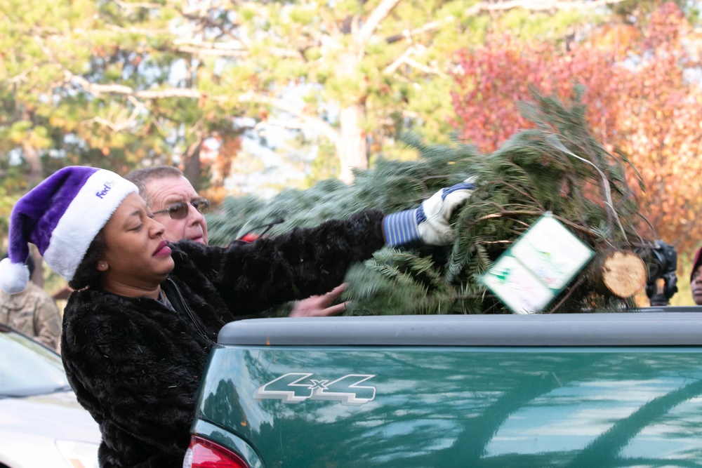 "Trees for Troops" sponsored by BOSS