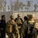 Lt. Gen. Jeffrey Buchanan visits Marines and Soldiers at the Calexico West Port of Entry