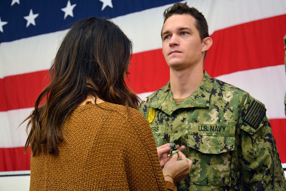 Navy Reserve Sailor promoted to First Class Petty Officer