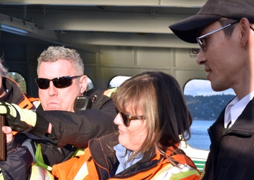 Washington State Ferry crew members presented awards for rescue efforts