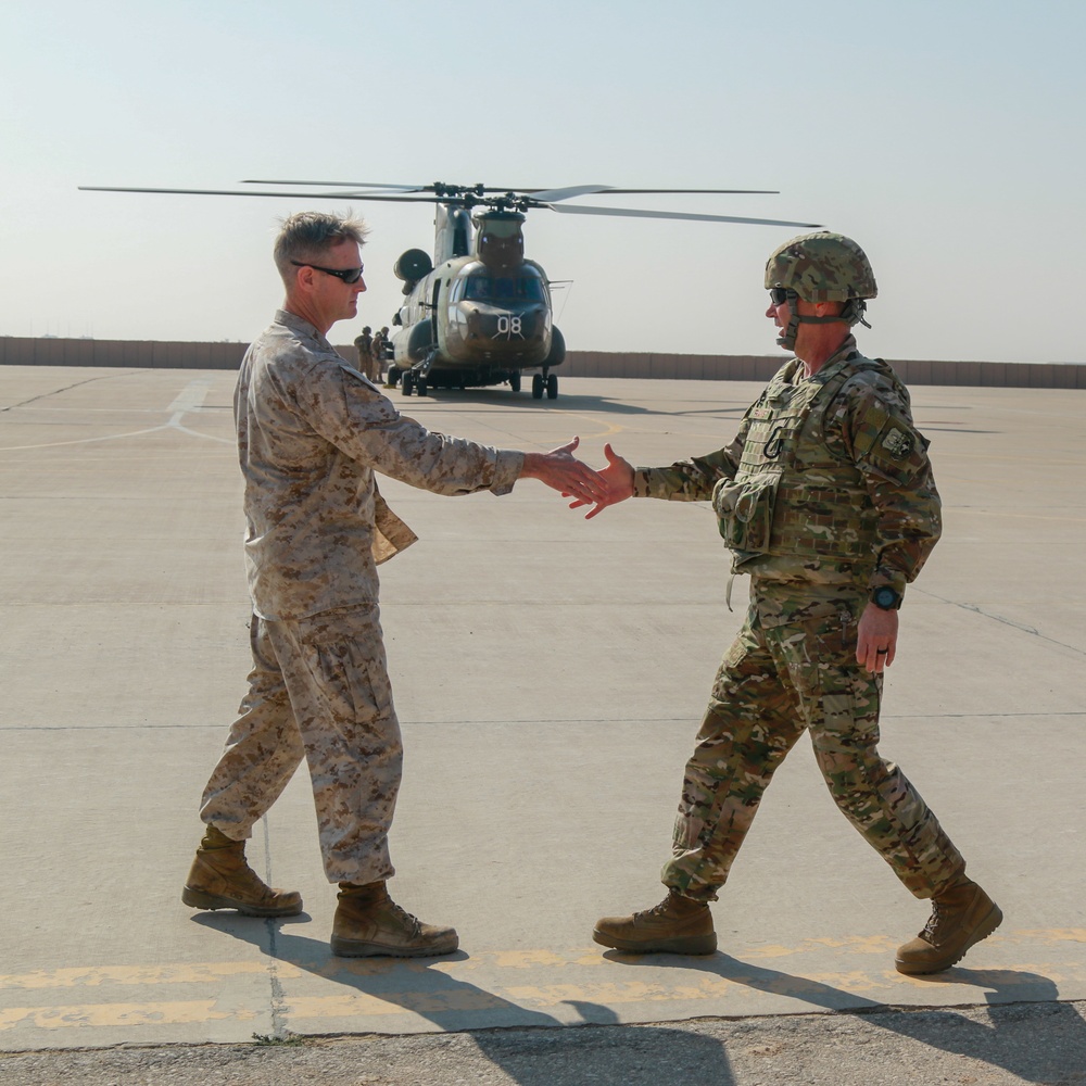 MG Chad Franks visits Al Asad Air Base