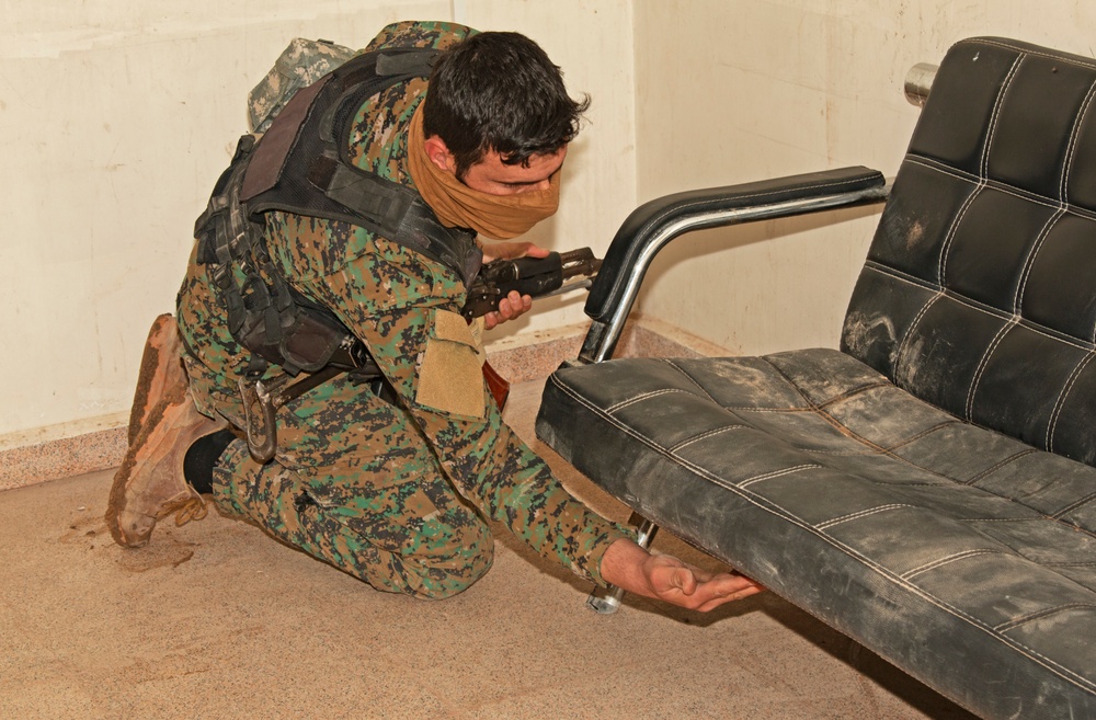 Syrian partner force conducts combat training