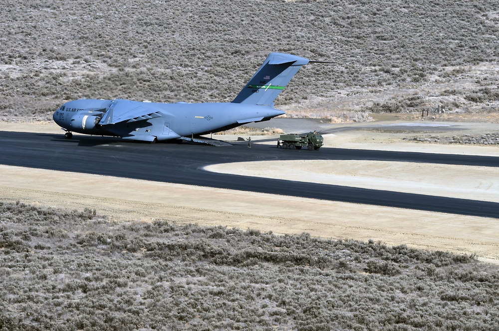 McChord C-17 first aircraft on new airstrip