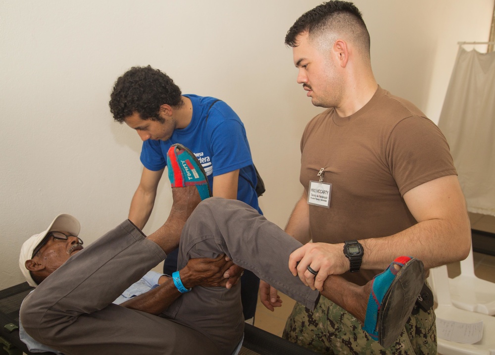 USNS Comfort Personnel Treat Patients at One of Two Medical Sites in Riohacha, Colombia