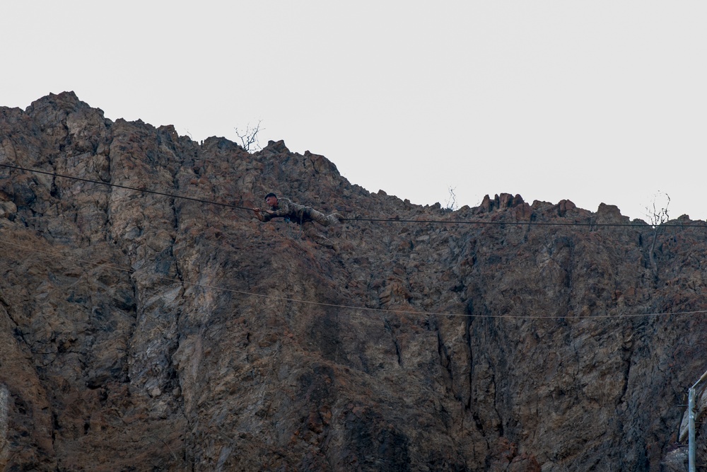 U.S. service members participate in French Desert Commando Course