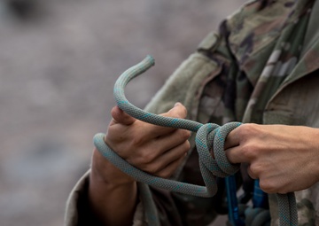 U.S. service members participate in French Desert Commando Course