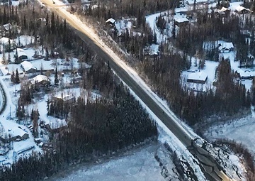 Alaska National Guard immediate aerial survey reduces earthquake havoc