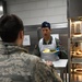 104th Fighter Wing officers and senior enlisted serve lunch