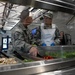 104th Fighter Wing officers and senior enlisted serve lunch