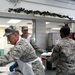 104th Fighter Wing officers and senior enlisted serve lunch