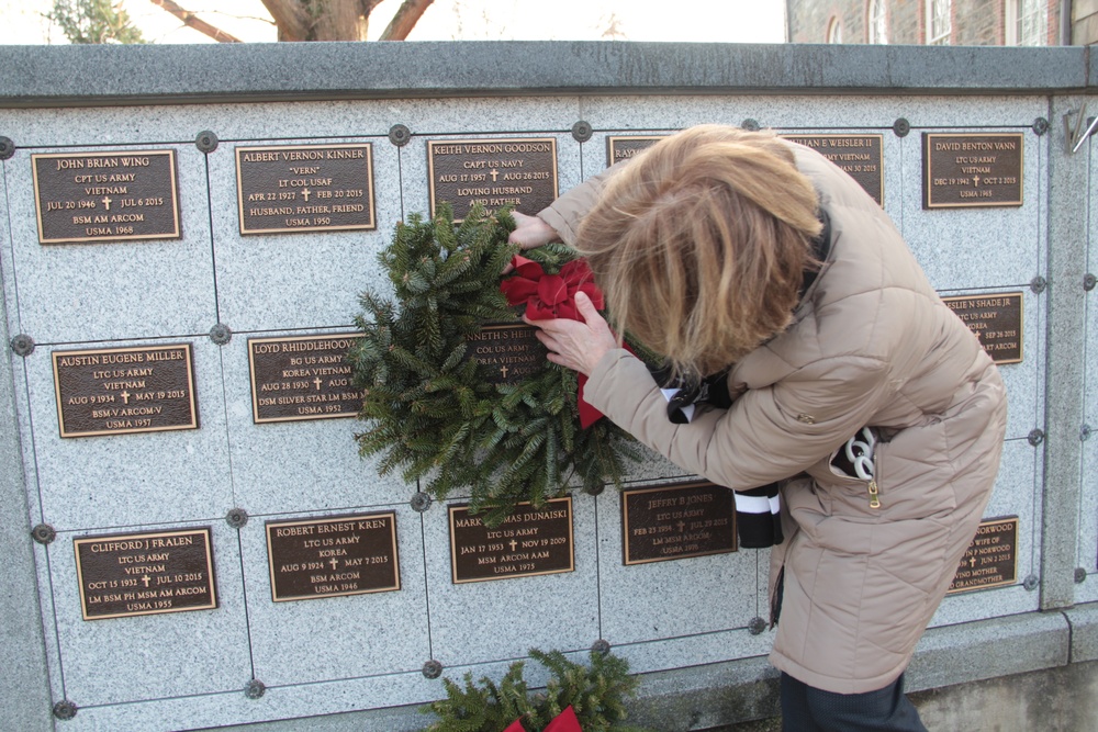 Wreaths Across America was celebrated at the West Point Cemetery