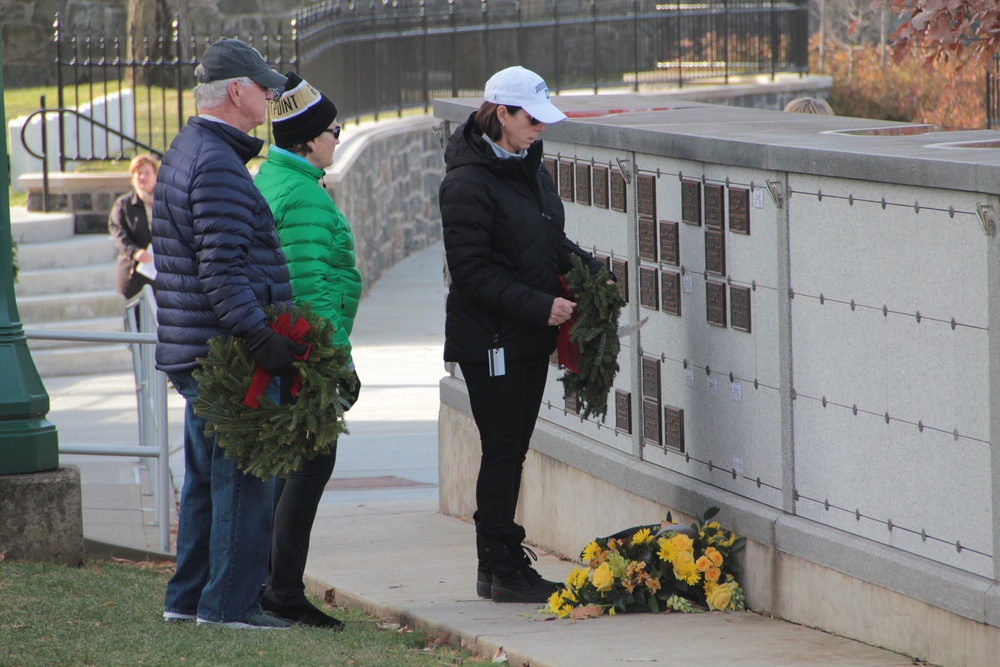 Wreaths Across America was celebrated at the West Point Cemetery