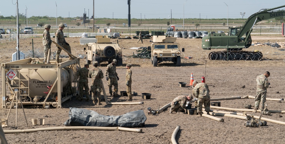 289th CSC Soldiers Disassemble a Bulk Fuel Storage Point