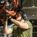 U.S. Marines Conduct Maintenance on a CH-53E