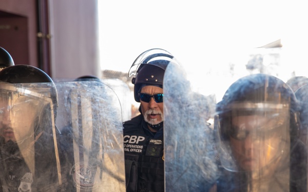 U.S. Army fortifies border wall east of the Port of Nogales