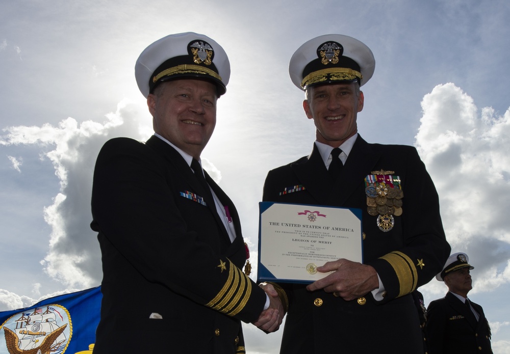 Carrier Strike Group 15 Holds Change of Command Ceremony