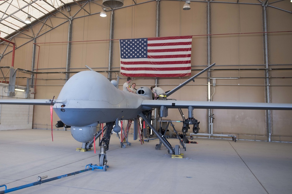 MQ-9 Reaper keeps eyes on targets