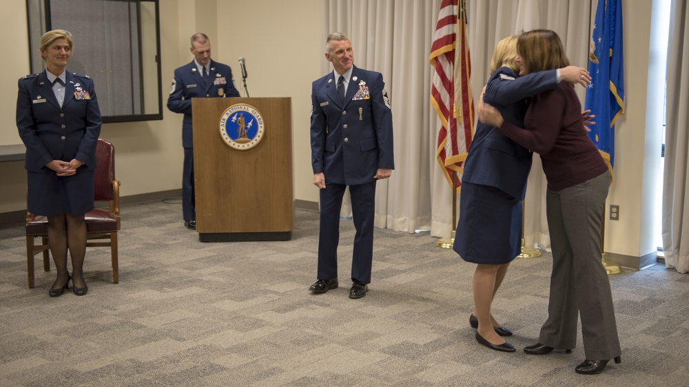 Senior Master Sgt. Christine Fallo promoted to the rank of Chief Master Sergeant
